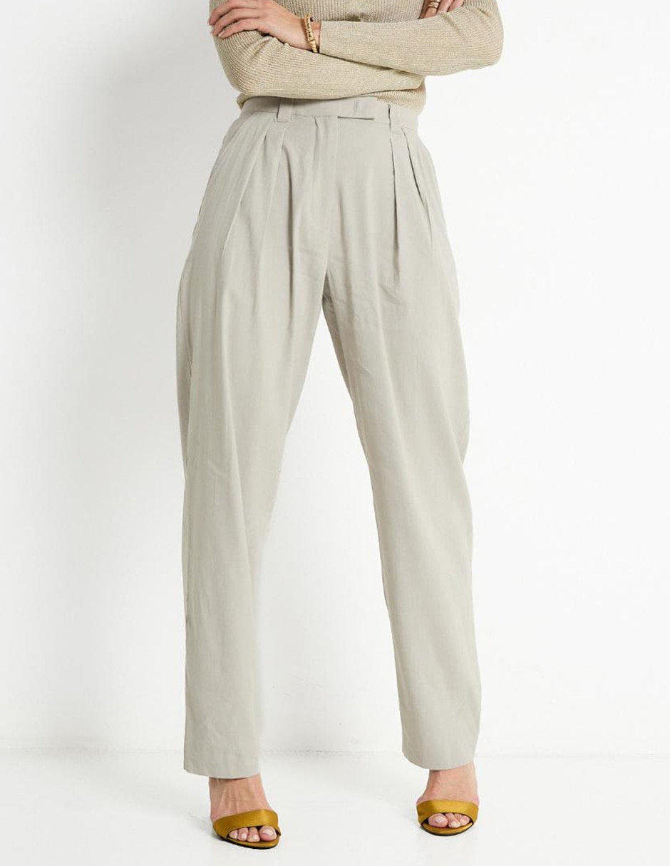 Pantalón de vestir straight para mujer Pantalón de vestir straight para mujer