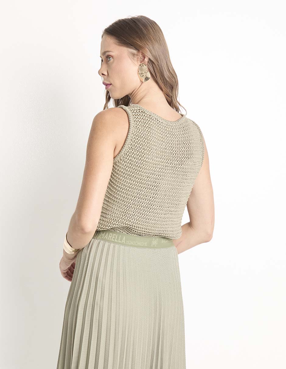 Blusa sin manga para mujer 2