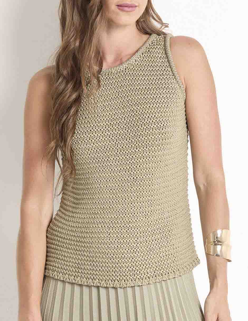 Blusa sin manga para mujer 5