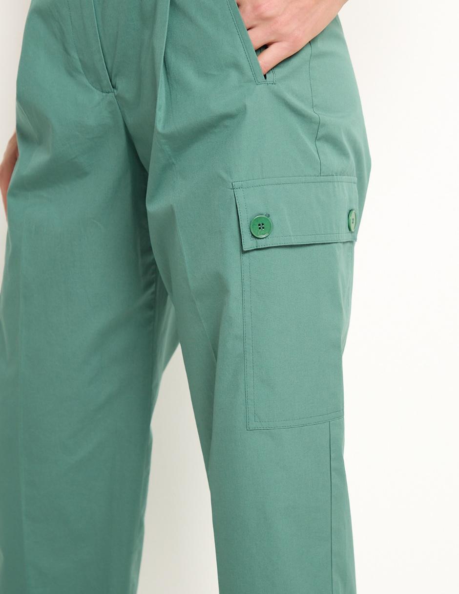 Pantalón cargo slim para mujer 4