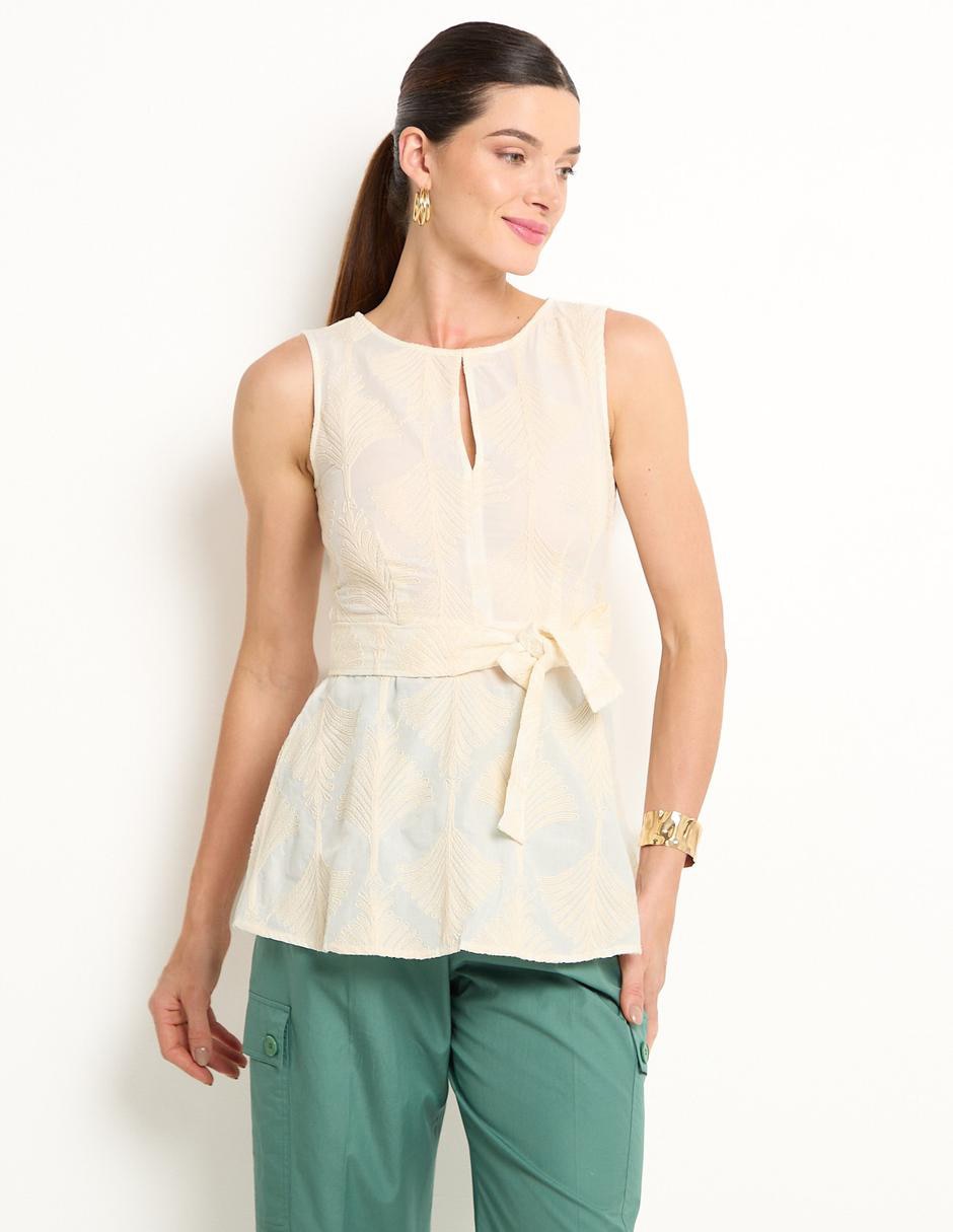 Blusa sin manga para mujer