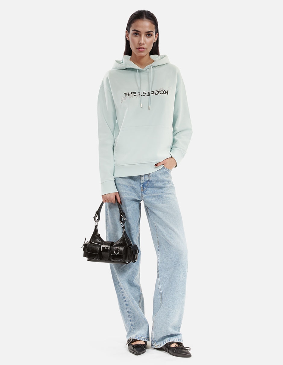 Sudadera con capucha y bolsa para mujer 2