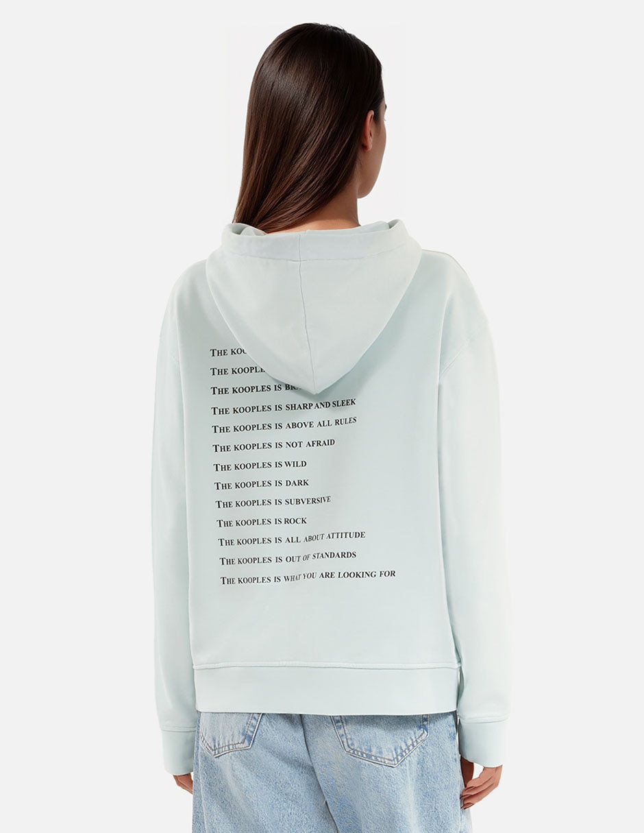 Sudadera con capucha y bolsa para mujer 5