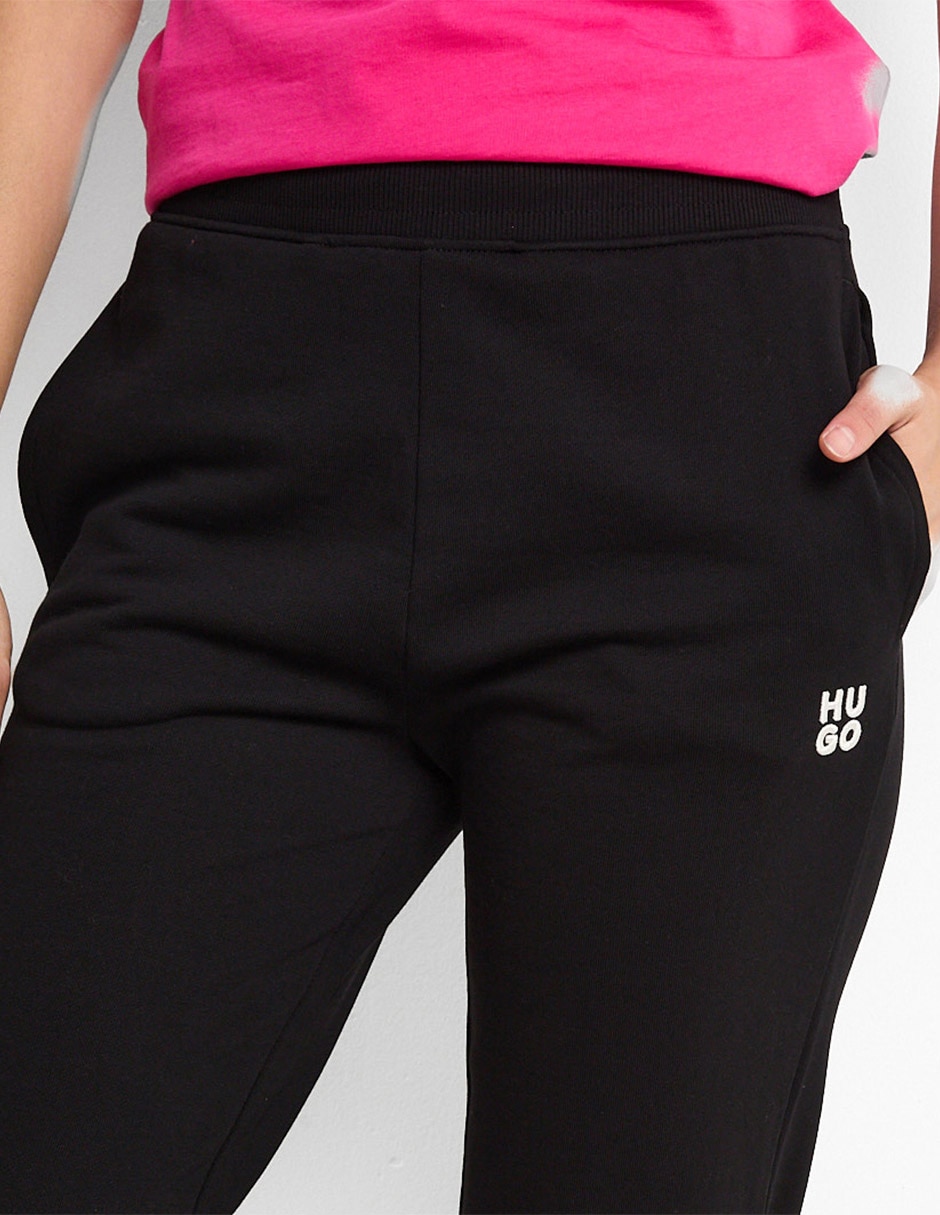Pants regular con elástico para mujer 4