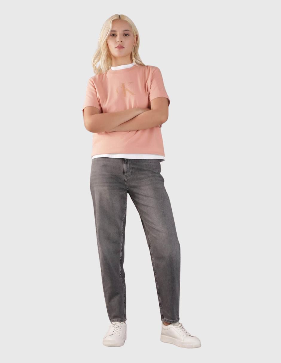 Playera manga corta cuello redondo para mujer 3