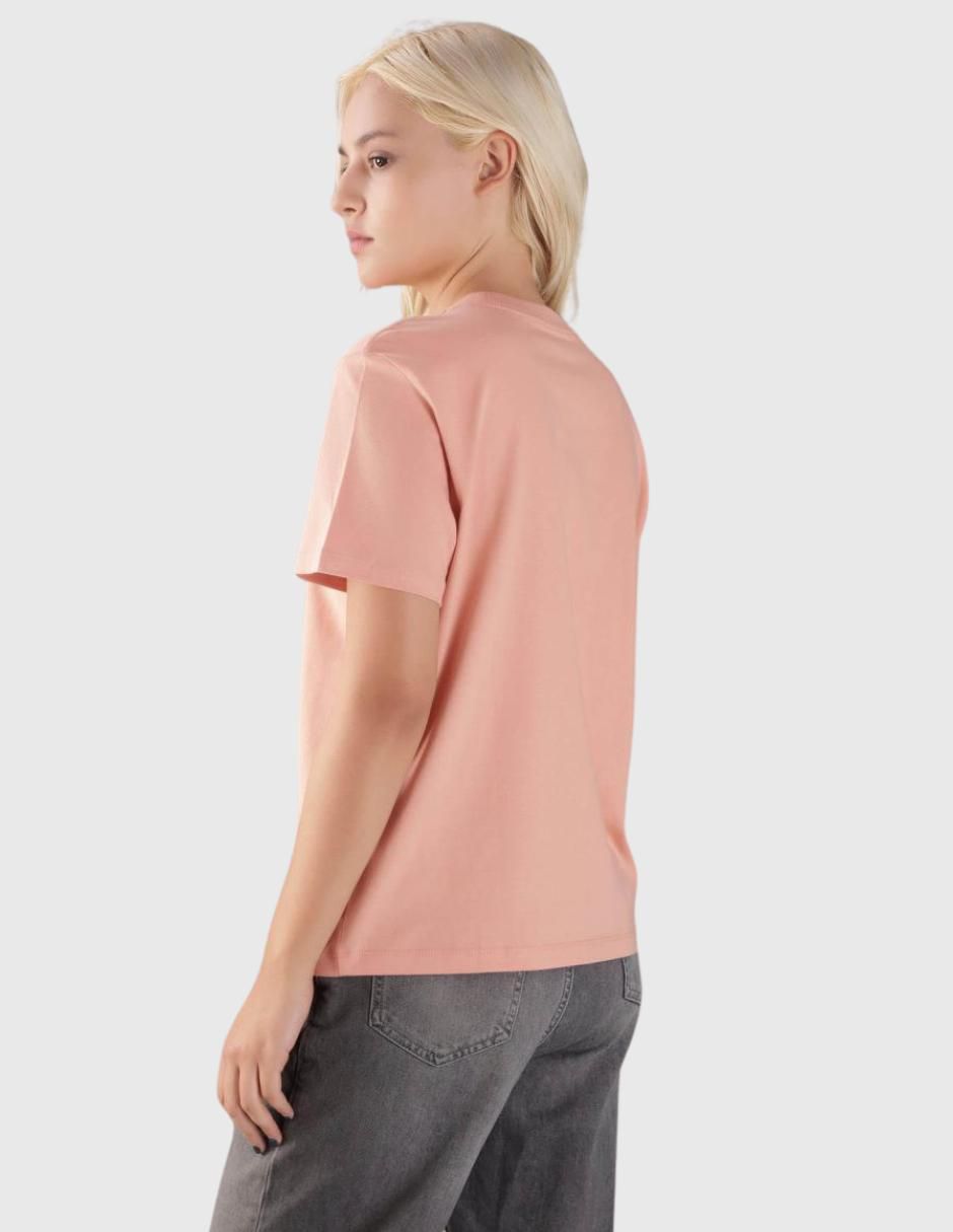 Playera manga corta cuello redondo para mujer 5