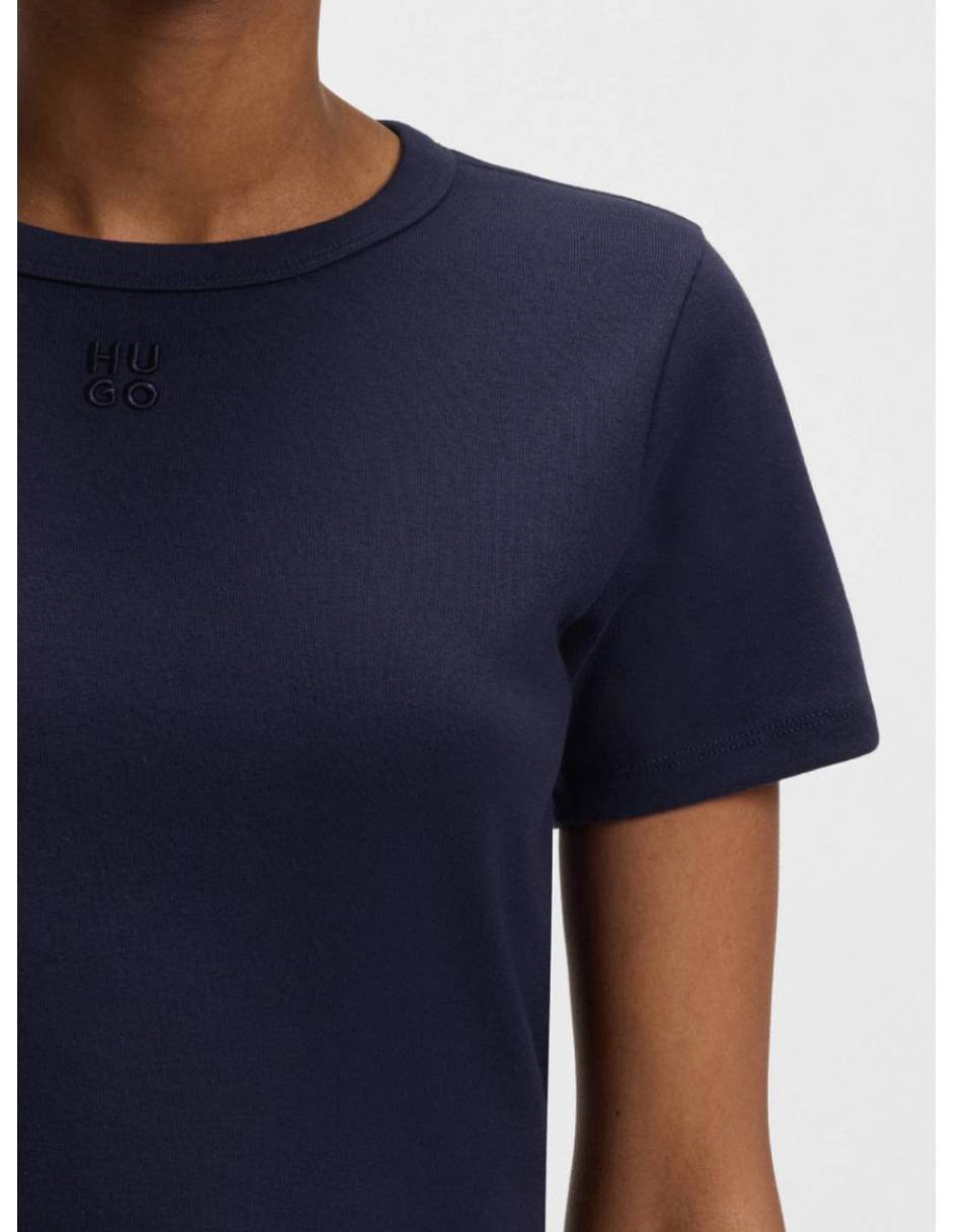 Playera manga corta cuello redondo para mujer 4