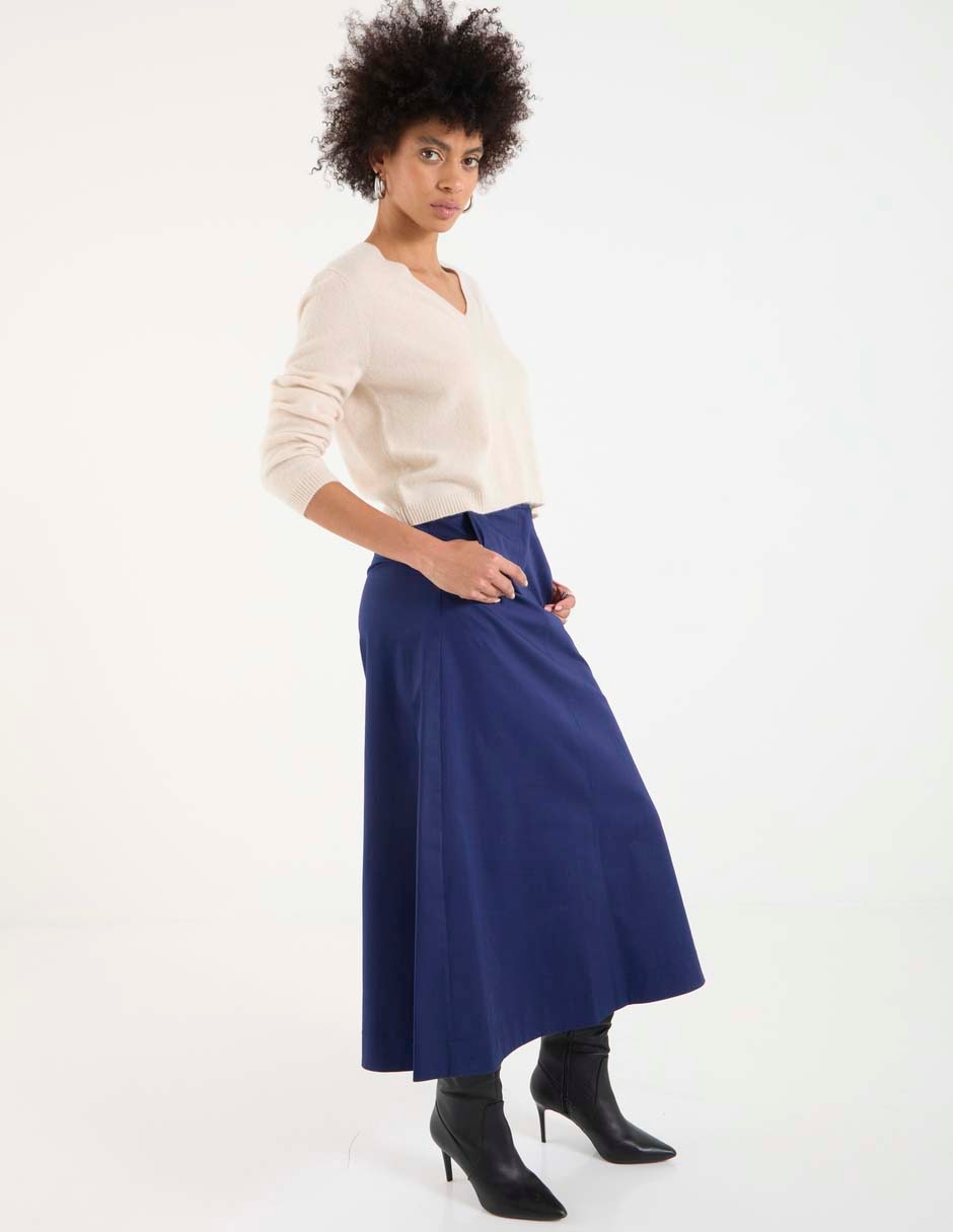 Falda midi cintura alta 3
