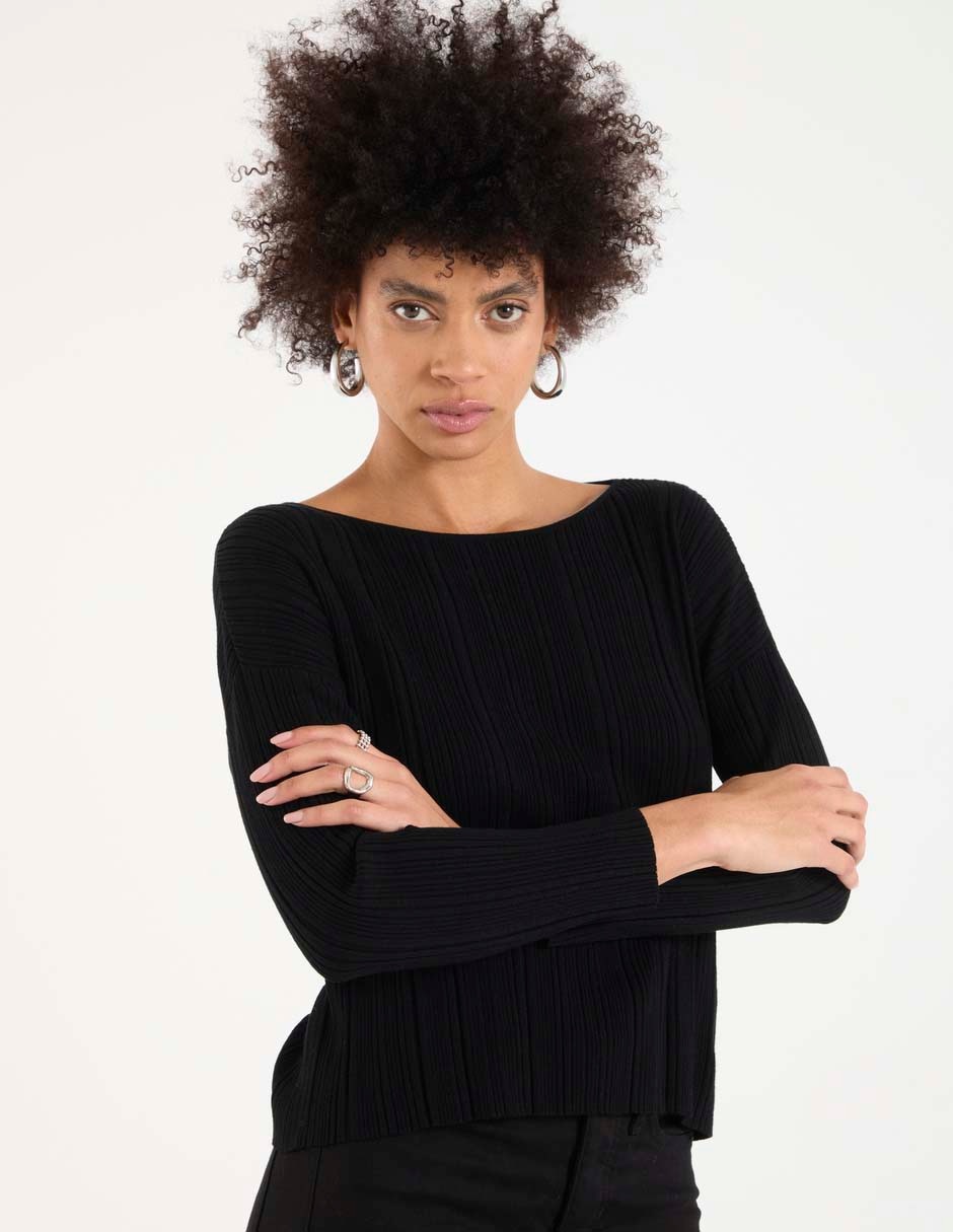 Suéter cuello redondo para mujer Suéter cuello redondo para mujer