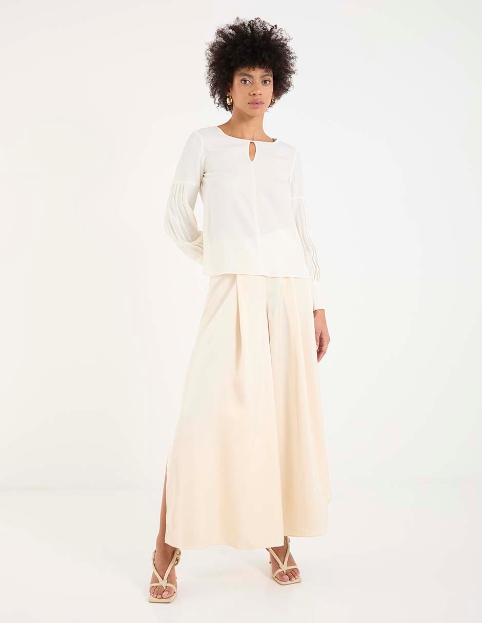 Pantalón de vestir amplio para mujer 3