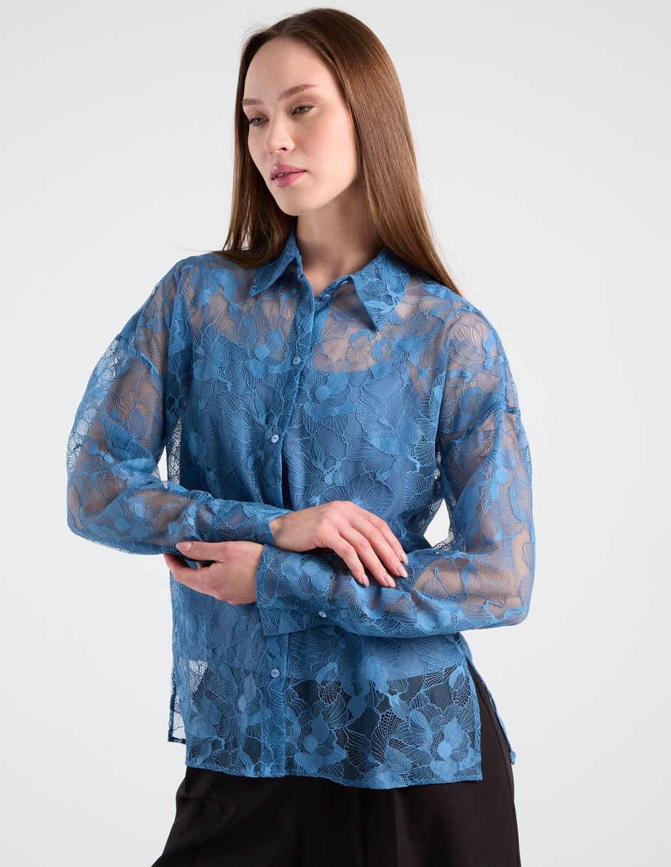 Blusa manga corta para mujer