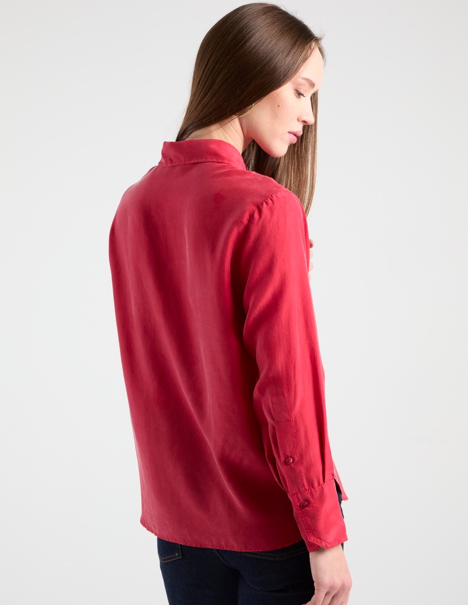 Camisa de algodón manga larga para mujer 2