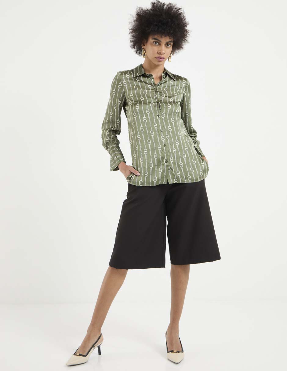 Camisa de algodón manga larga para mujer 3
