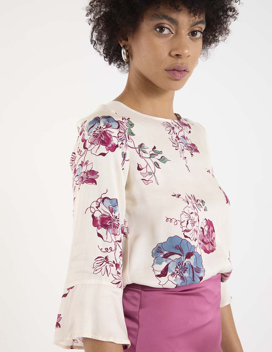 Blusa manga 3/4 para mujer 4