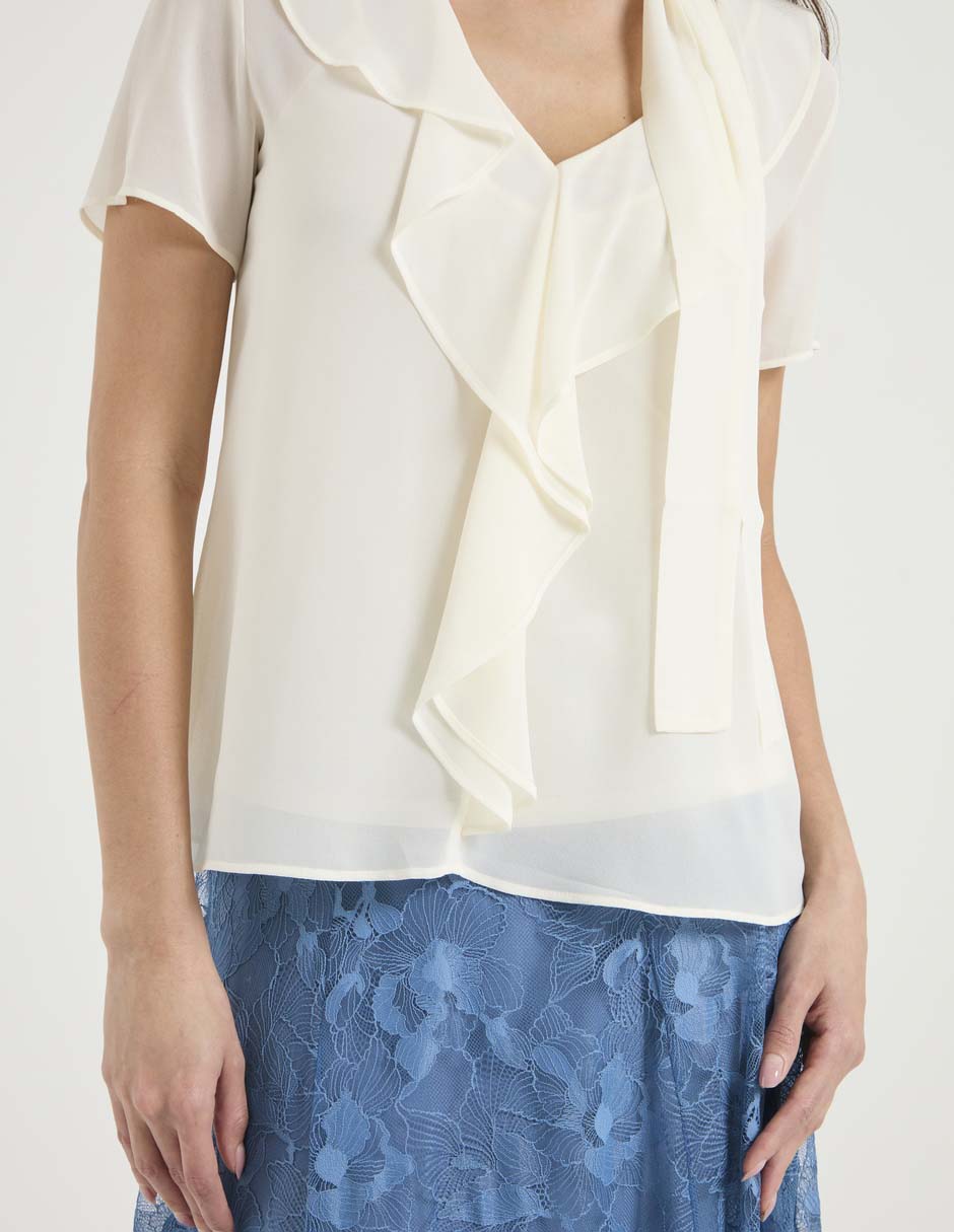 Blusa manga corta para mujer 5
