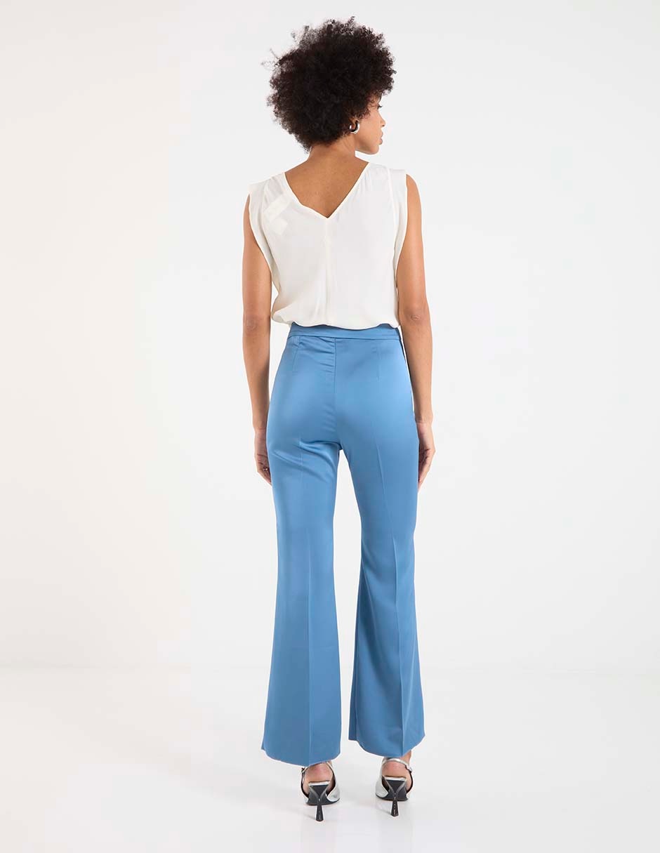Pantalón de vestir amplio para mujer 2