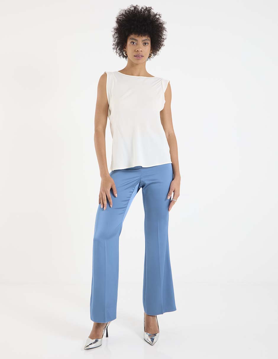 Pantalón de vestir amplio para mujer 3