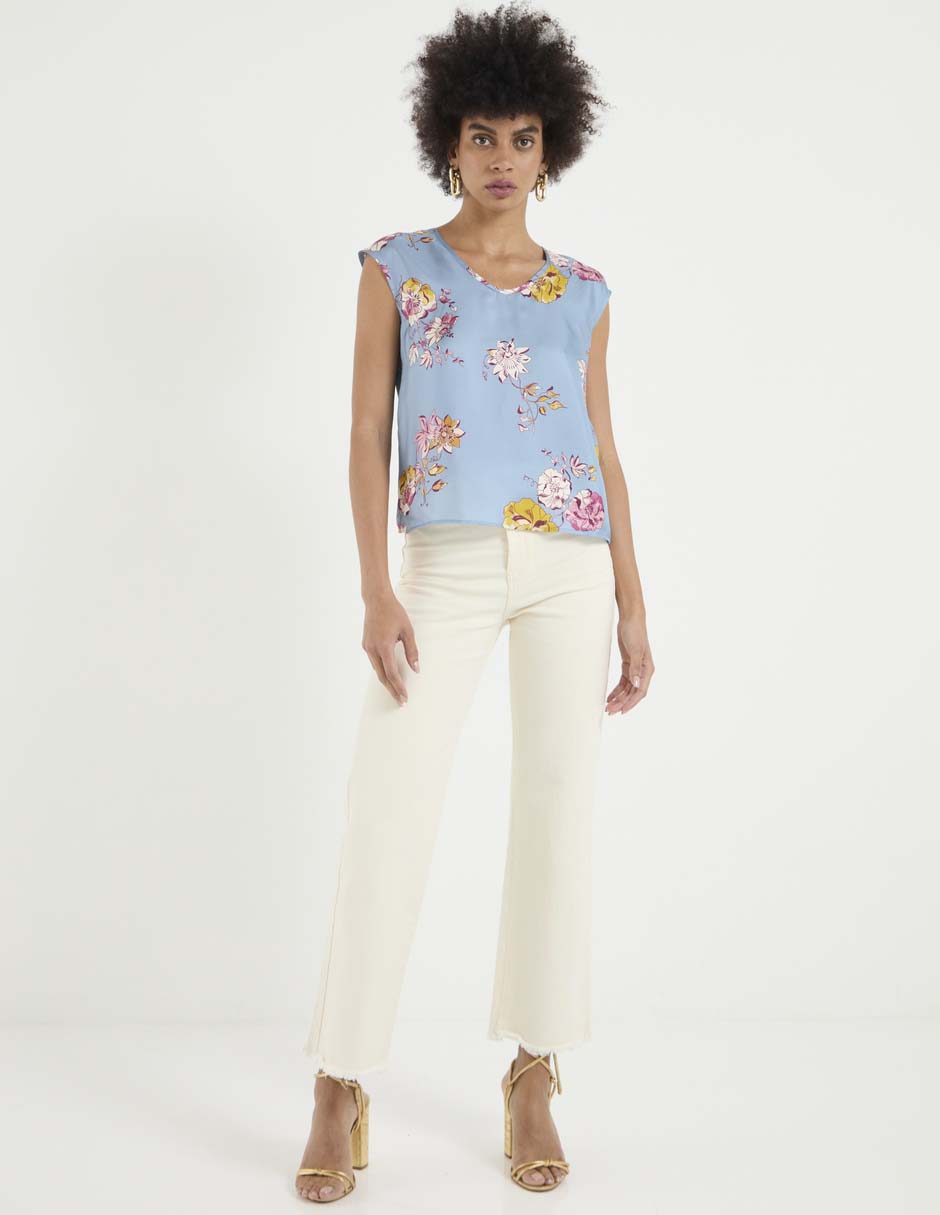 Blusa manga corta para mujer 3