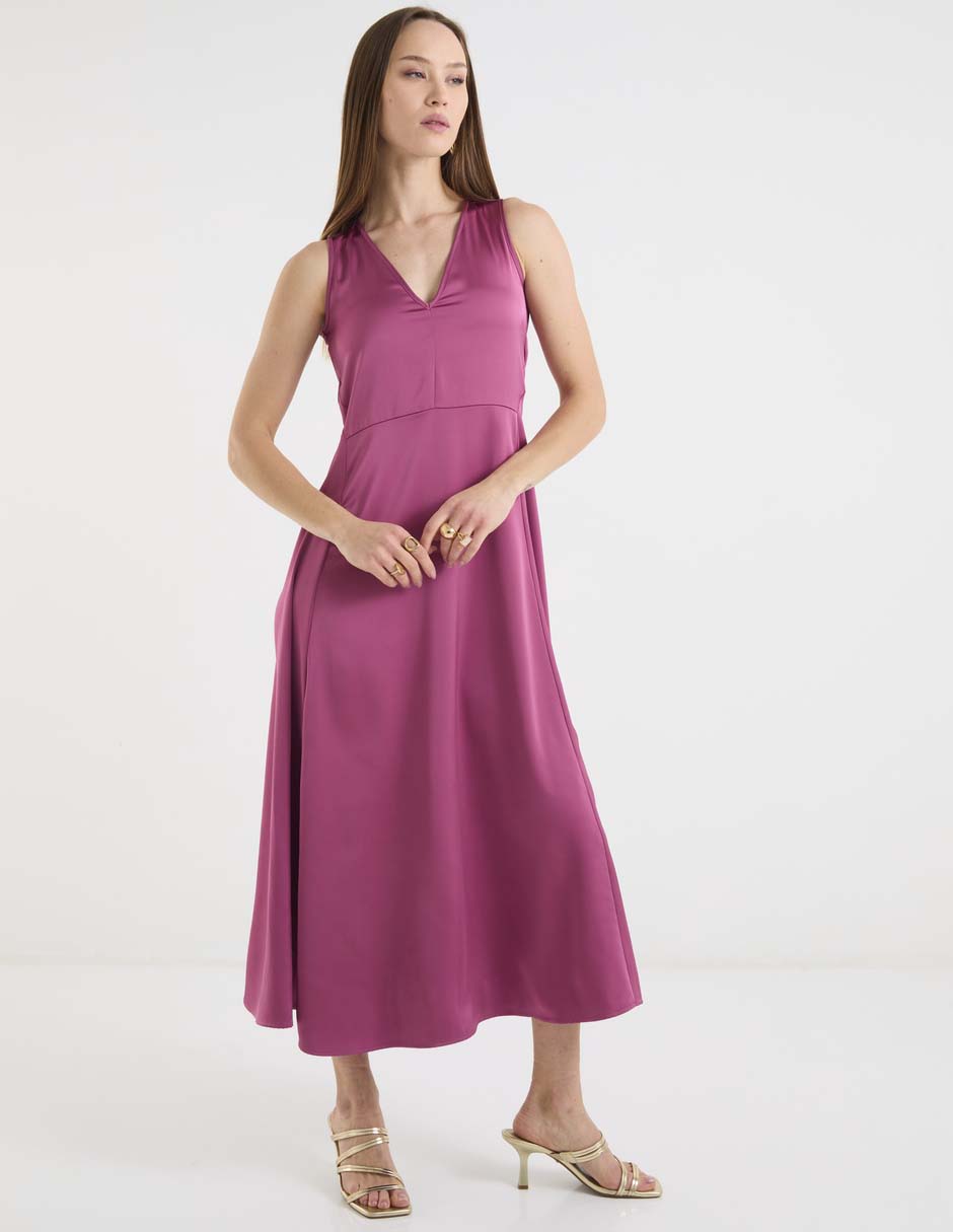 Vestido midi casual para mujer Vestido midi casual para mujer