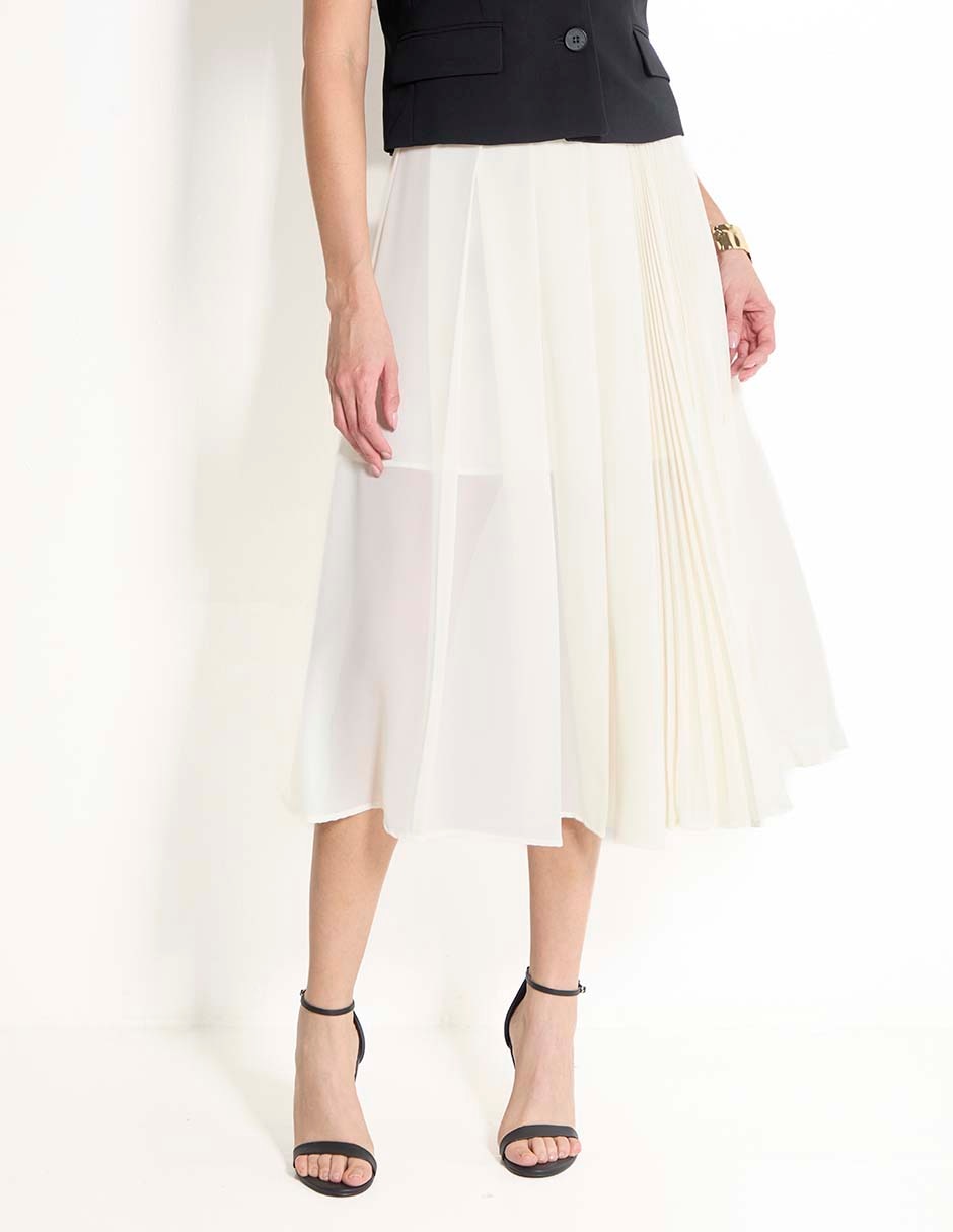 Falda short midi a la cintura Falda short midi a la cintura