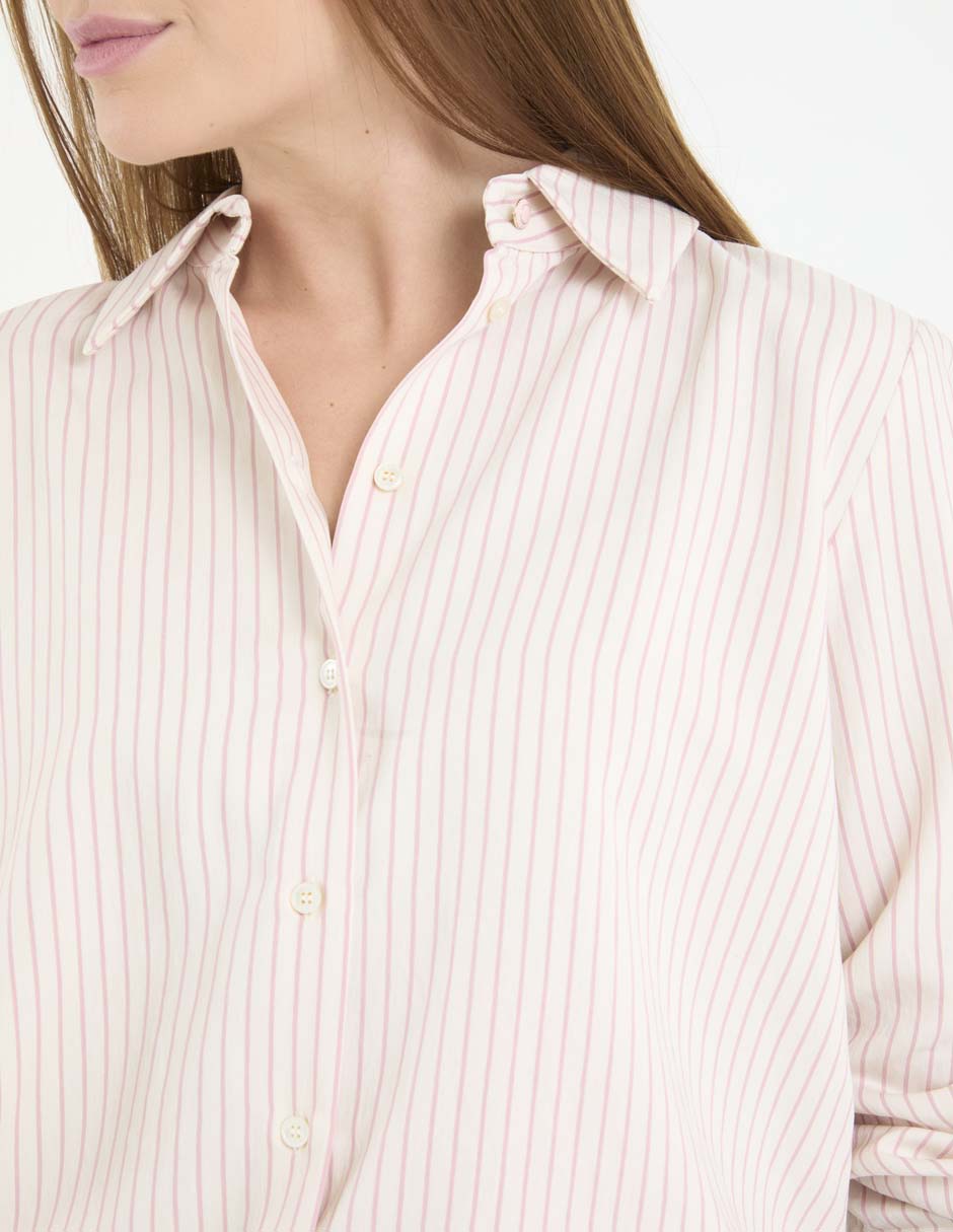 Camisa de algodón manga larga para mujer 4
