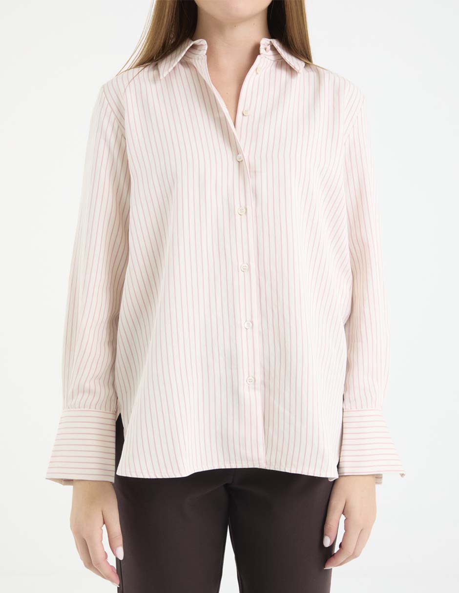 Camisa de algodón manga larga para mujer 5