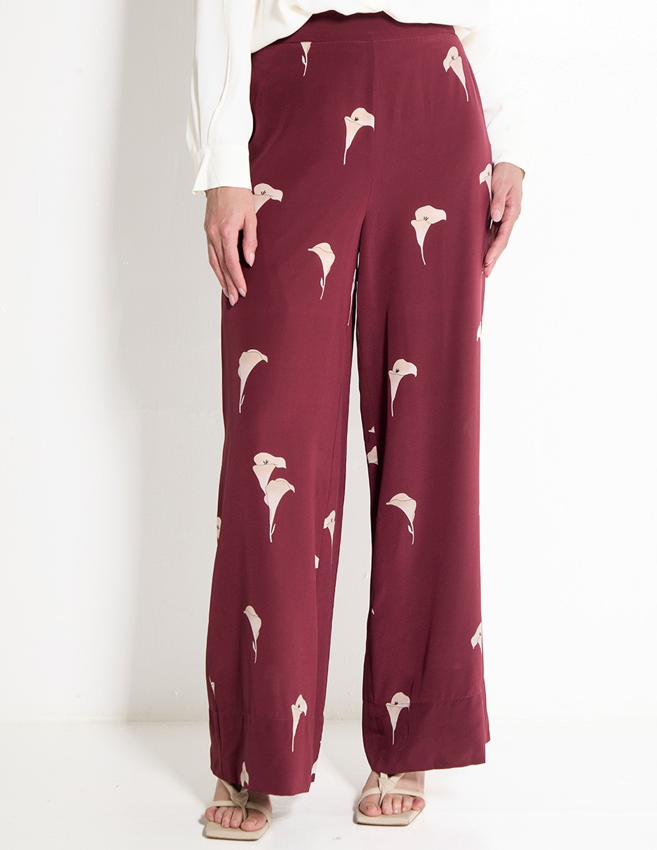 Pantalón de vestir wide leg para mujer Pantalón de vestir wide leg para mujer