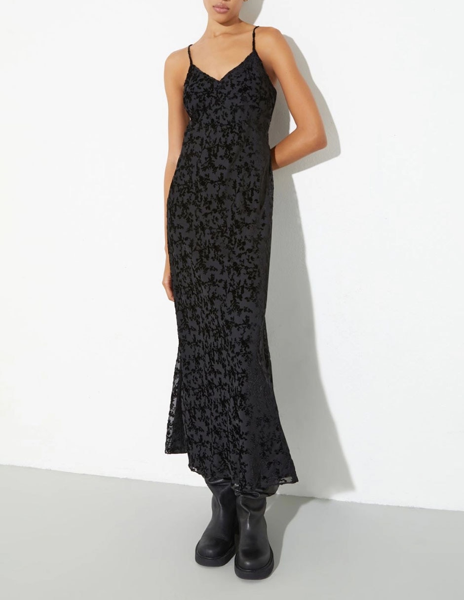 Vestido crop de fiesta Max& escote V