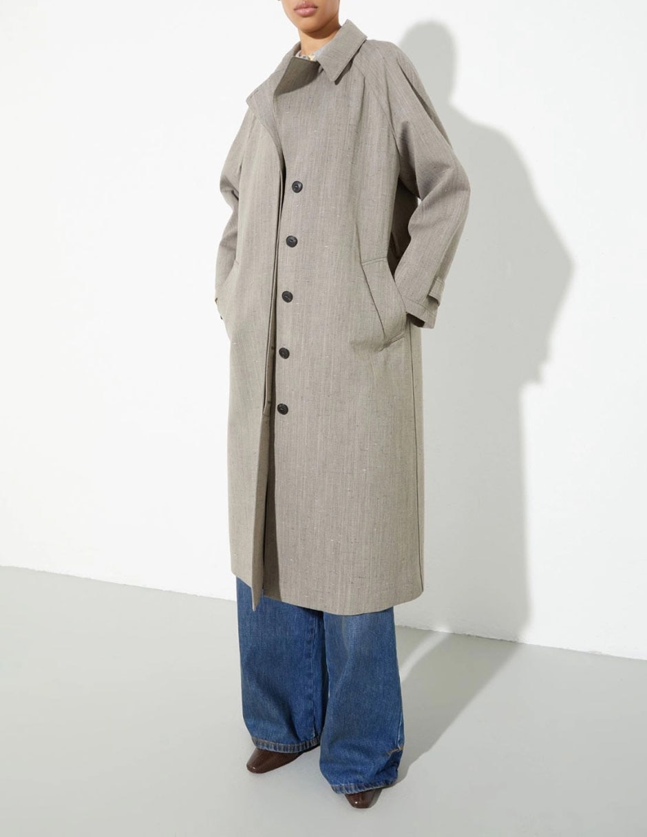 Gabardina con bolsillos Max& para mujer 3