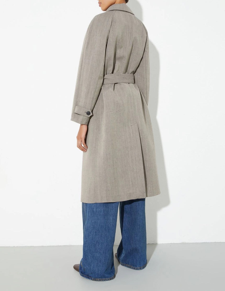 Gabardina con bolsillos Max& para mujer 4