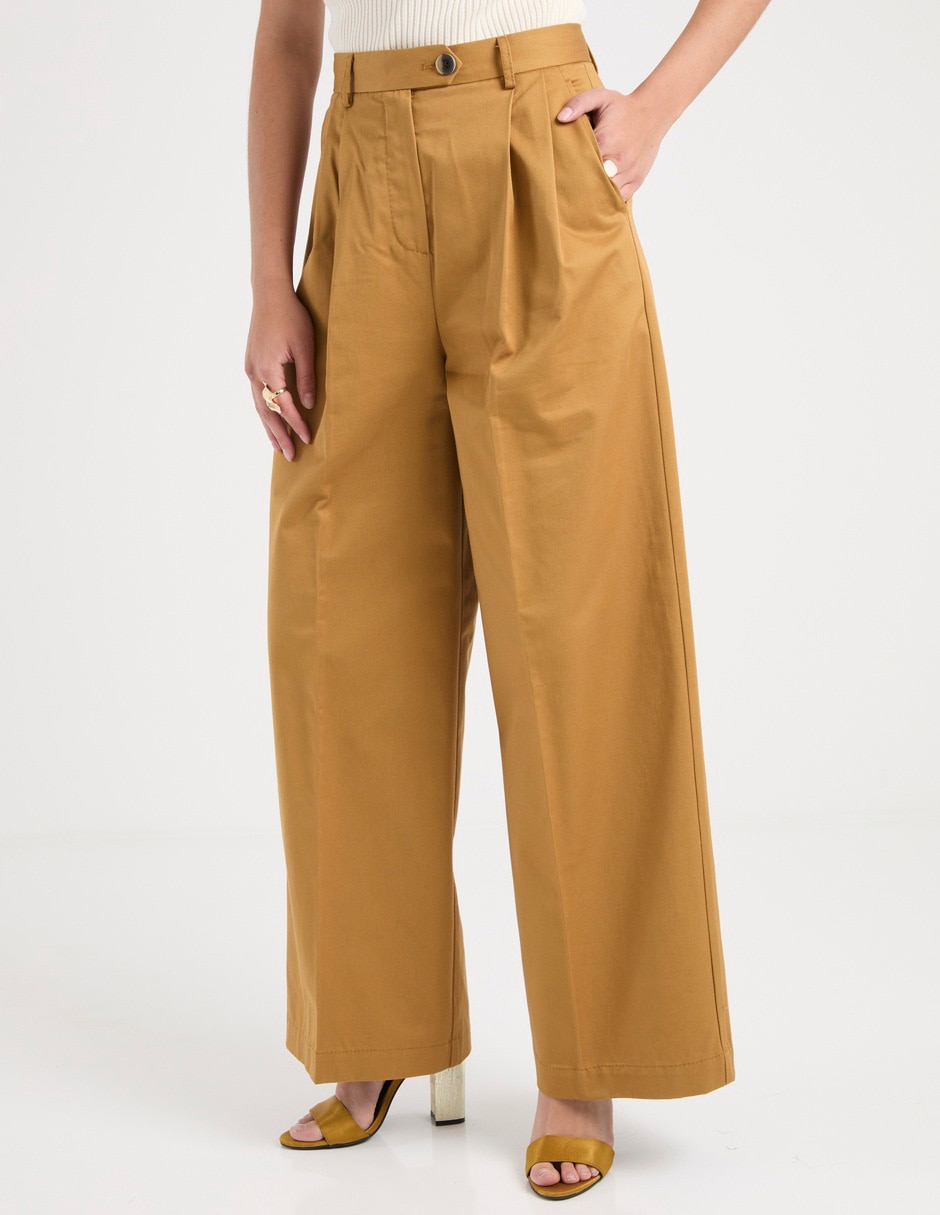 Pantalón de vestir amplio para mujer Pantalón de vestir amplio para mujer
