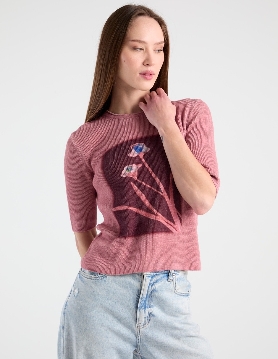 Blusa Max& manga corta para mujer
