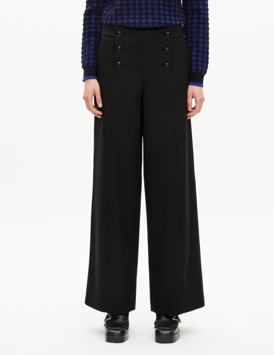 Pantalón de vestir wide leg para mujer