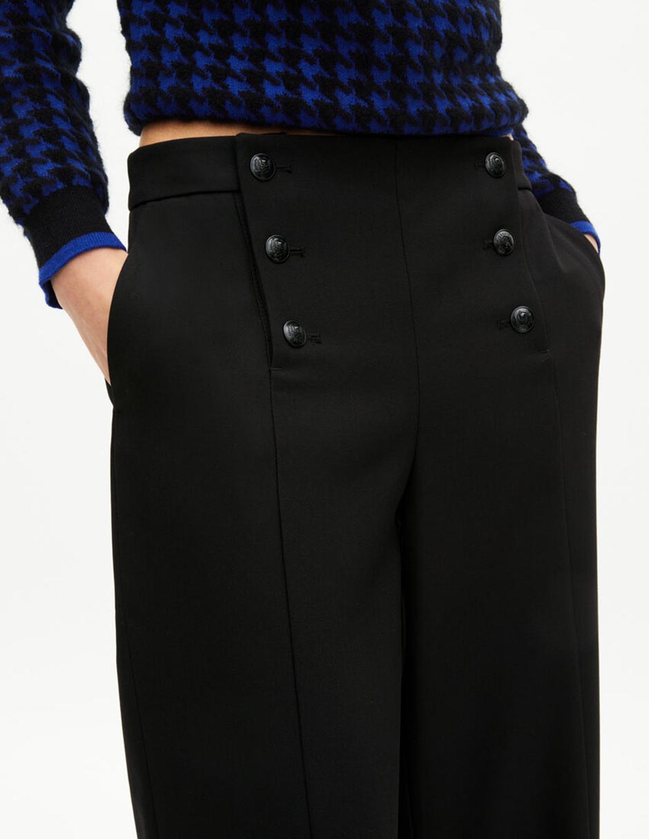 Pantalón de vestir wide leg para mujer 4