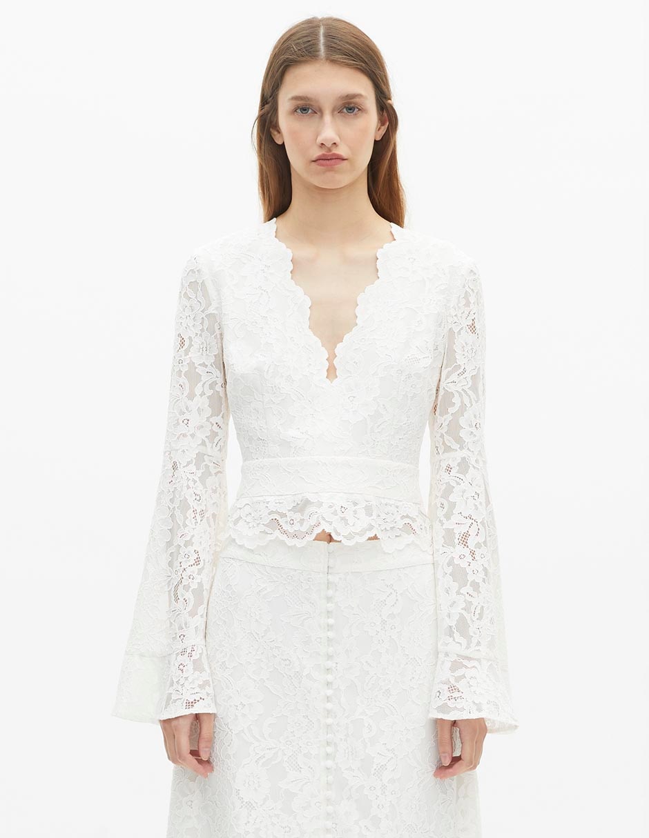 Blusa manga larga para mujer