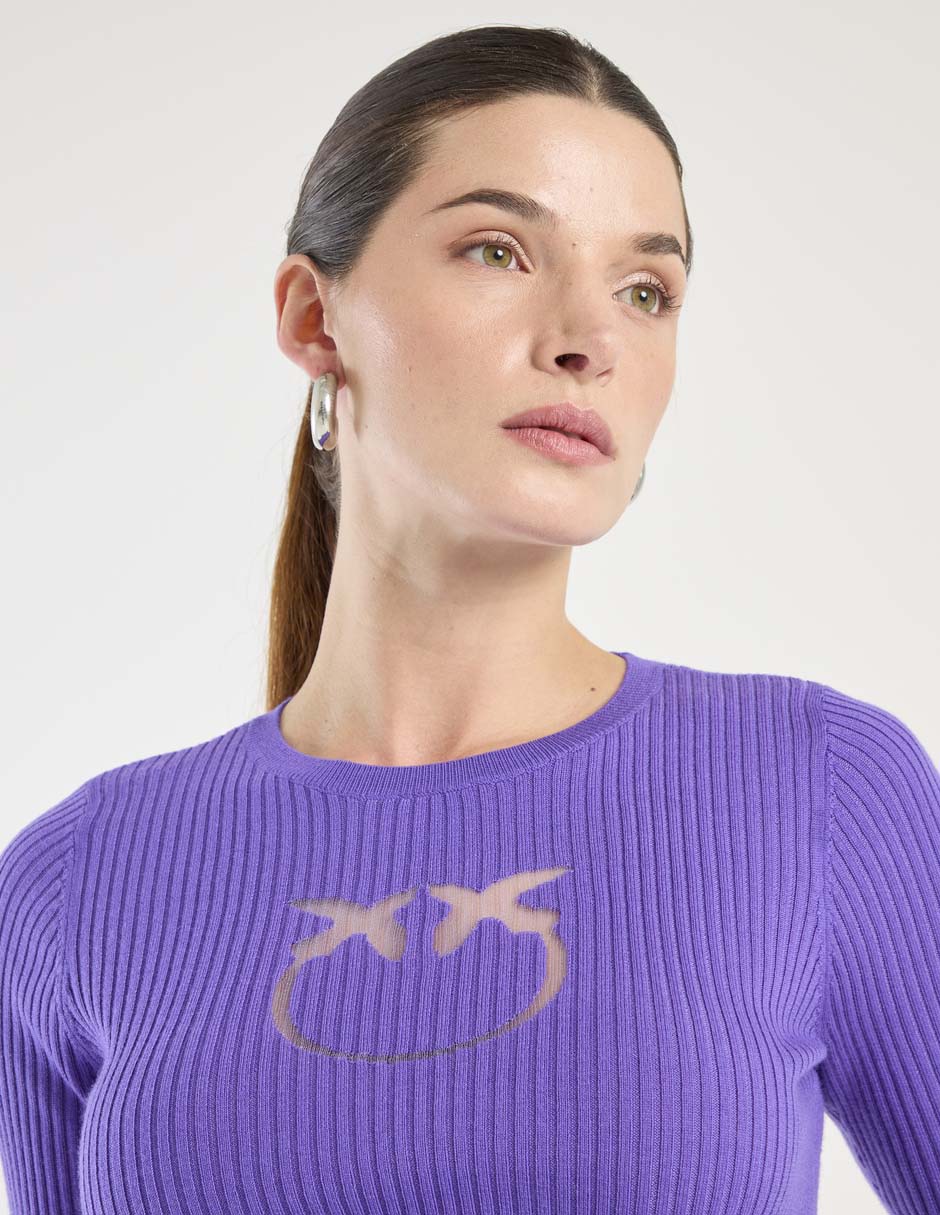 Suéter cuello redondo para mujer 4