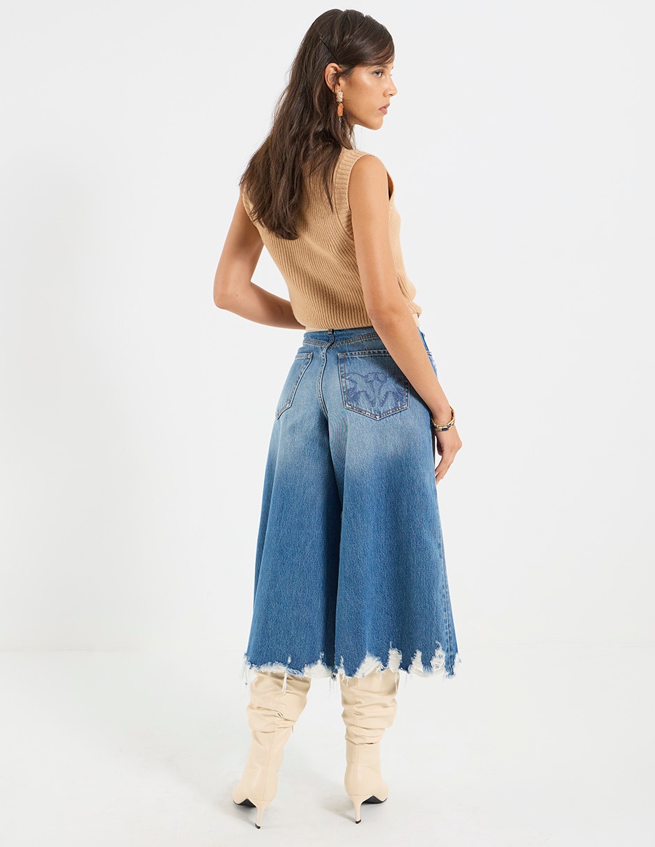 Jeans relaxed amplio para mujer 2