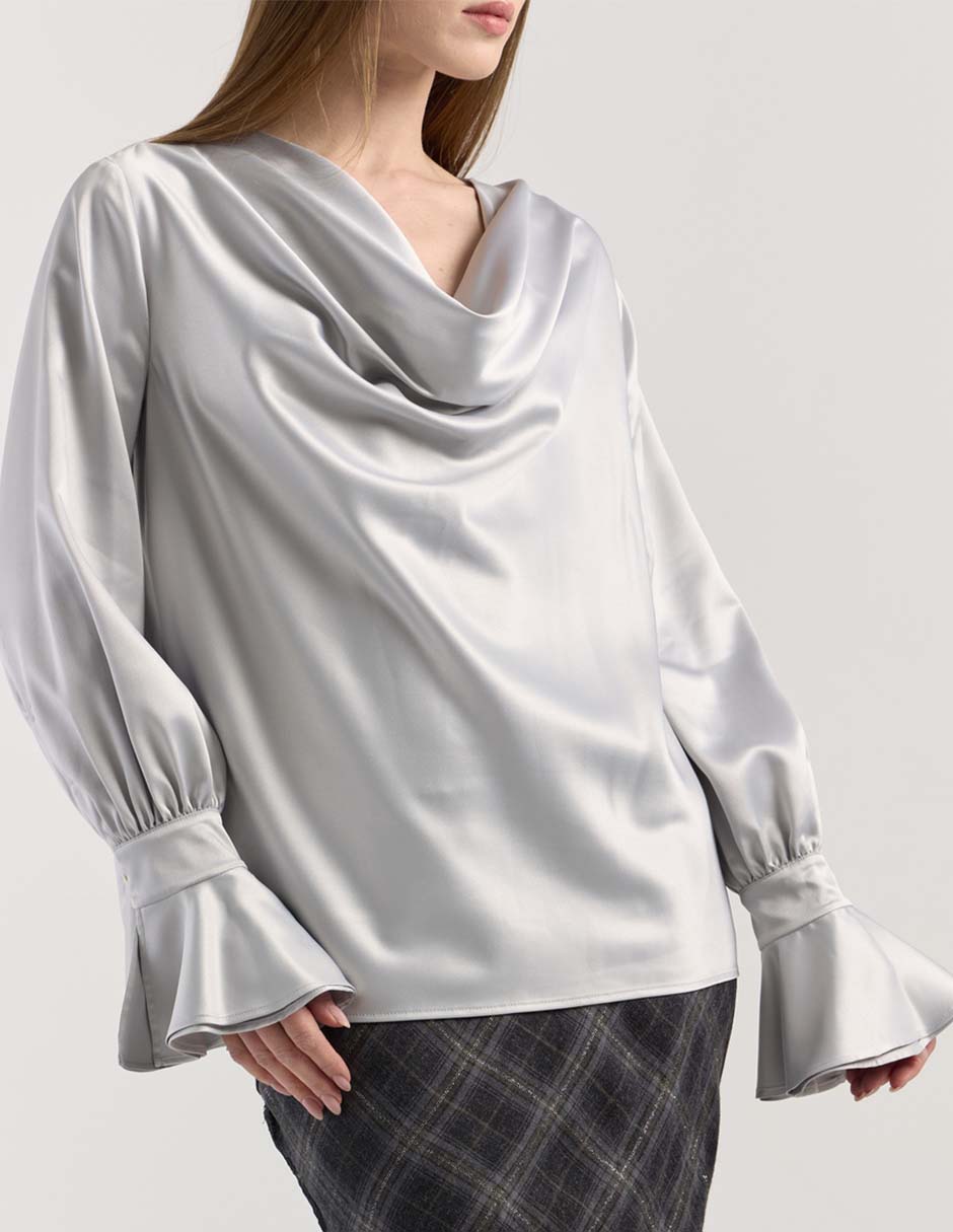 Blusa Pinko manga larga para mujer