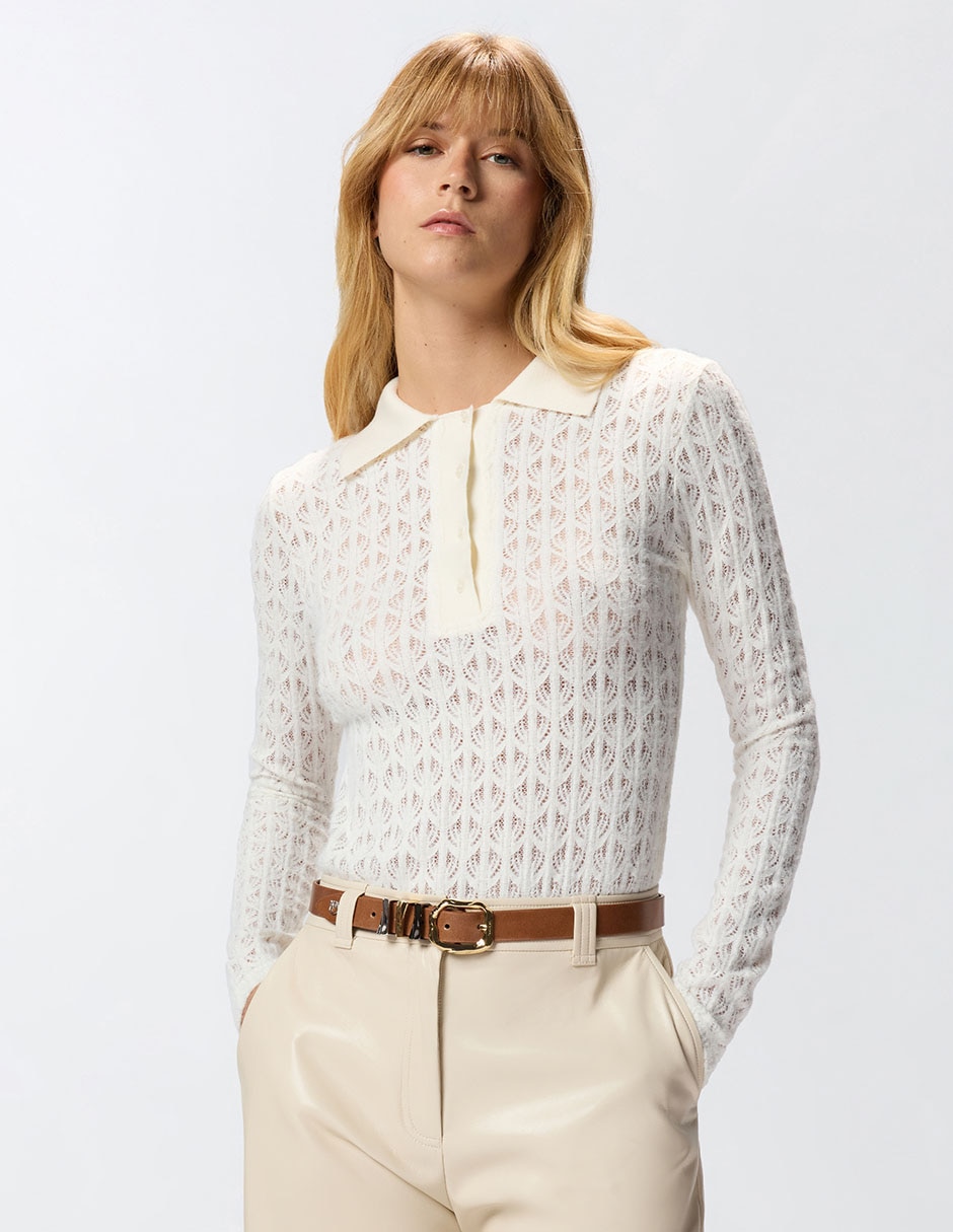 Body cuello polo para mujer