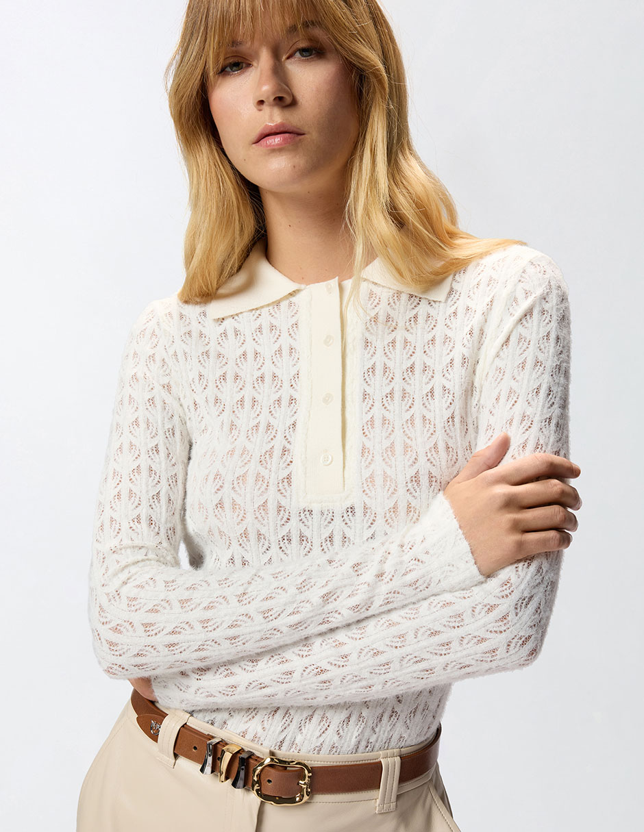 Body cuello polo para mujer 4