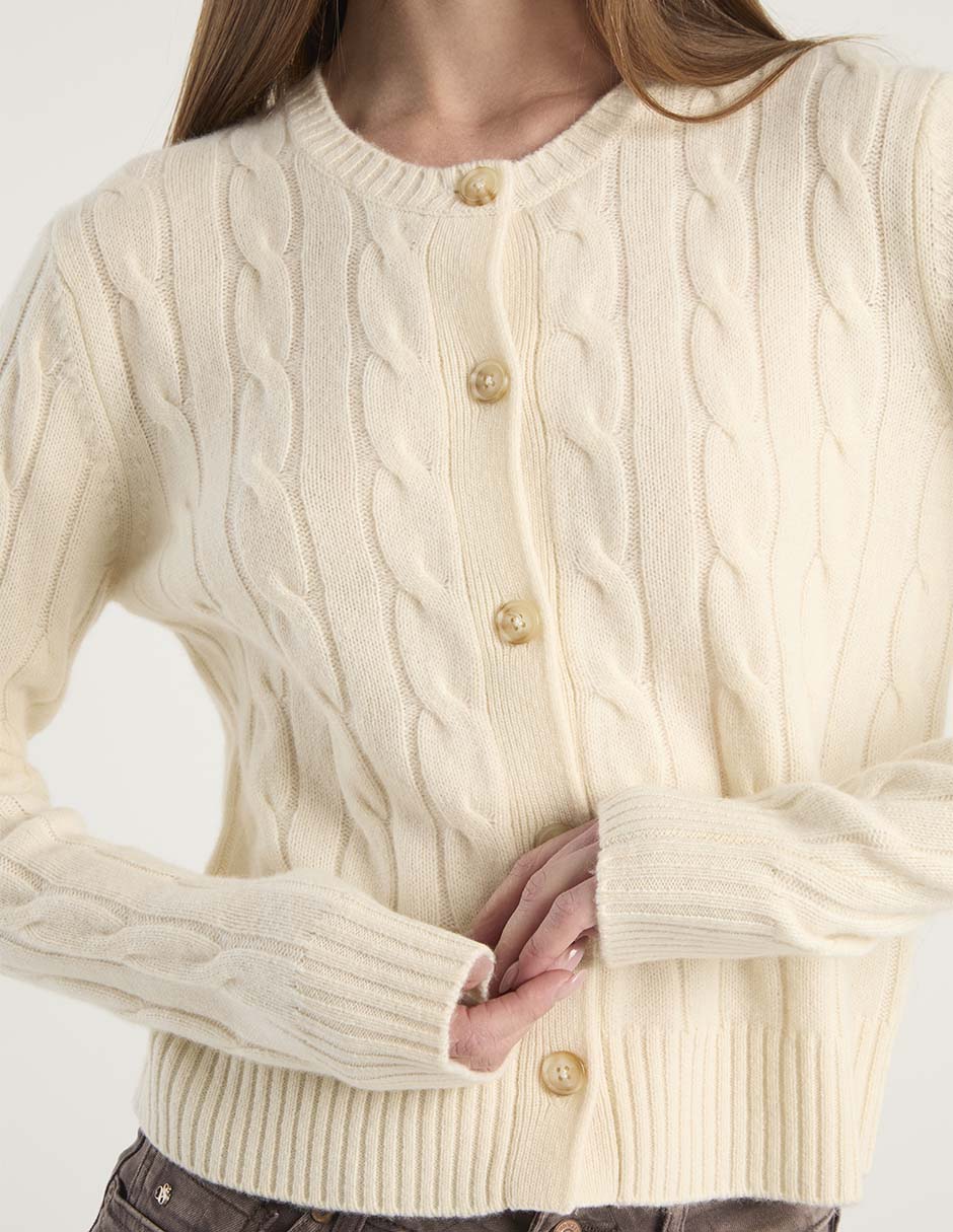 Suéter cuello con botón para mujer 5