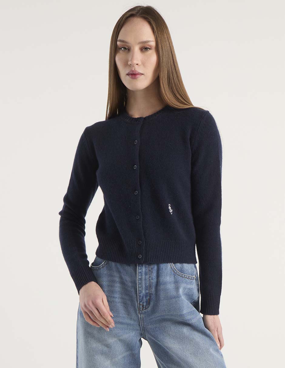 Suéter cuello redondo para mujer