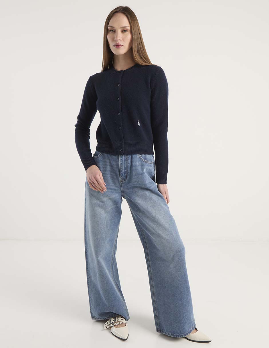 Suéter cuello redondo para mujer 2