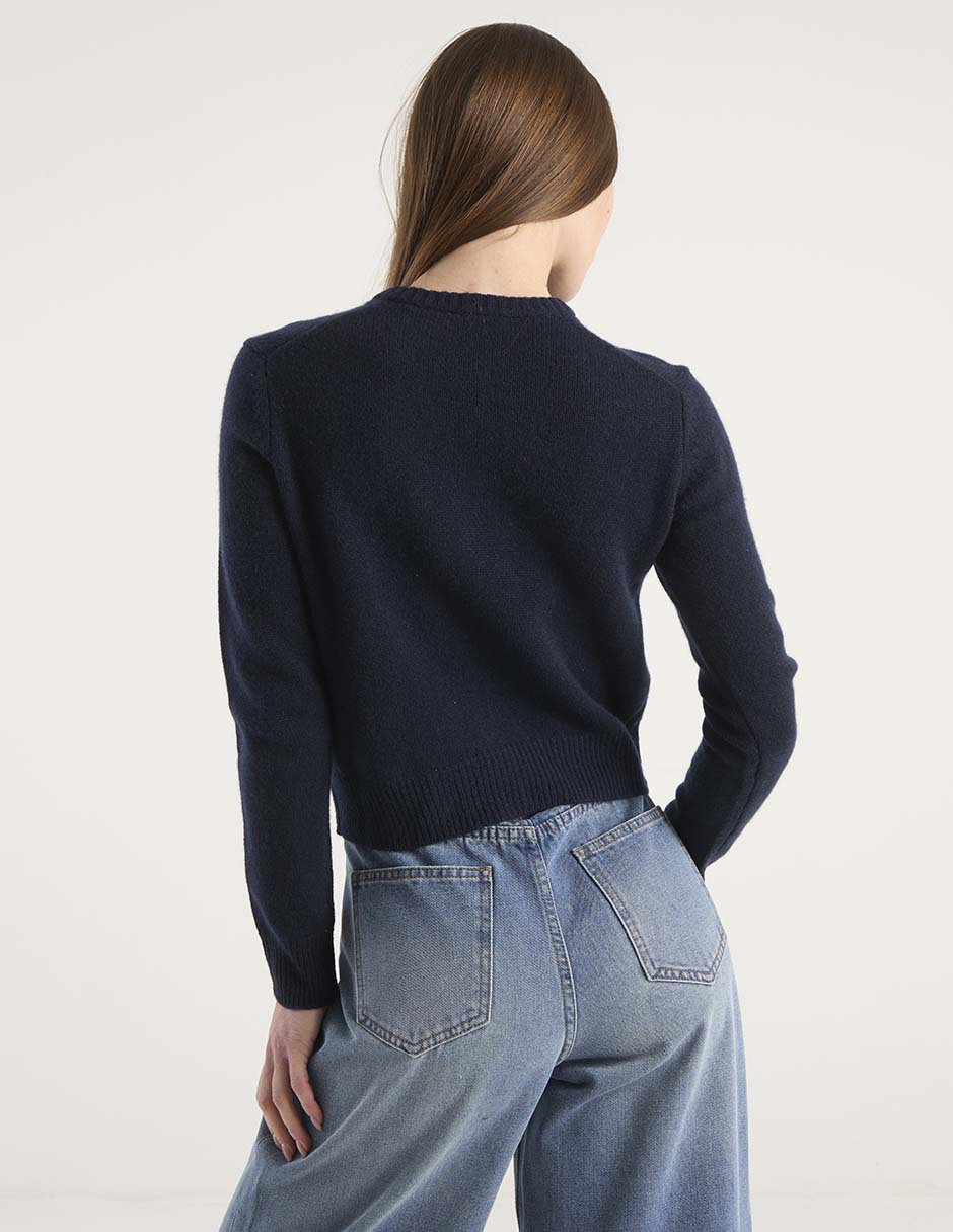 Suéter cuello redondo para mujer 6