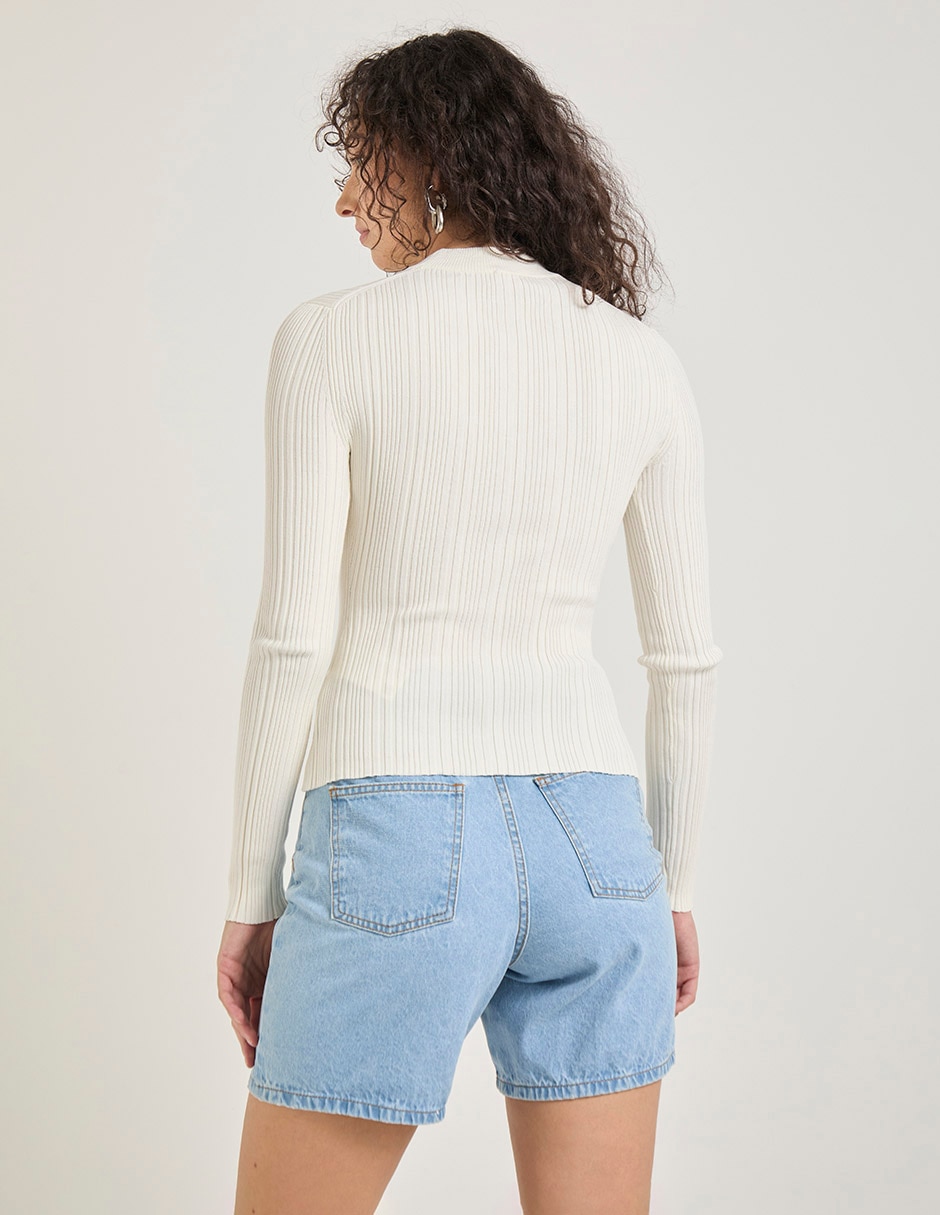 Suéter cuello alto para mujer 2