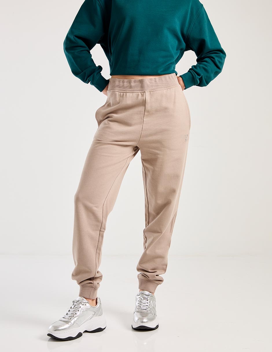 Pants regular con elástico para mujer