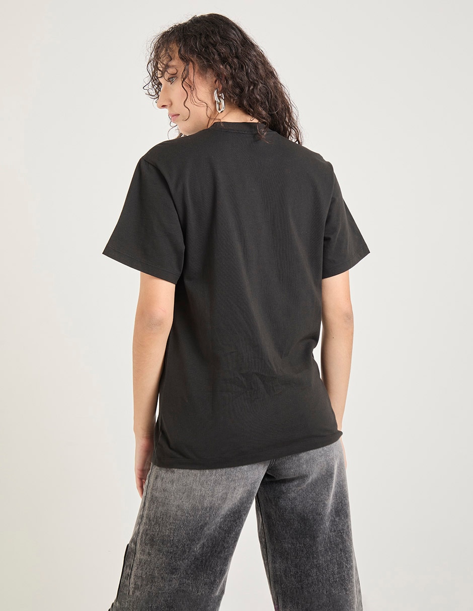 Playera manga corta cuello redondo para mujer 2
