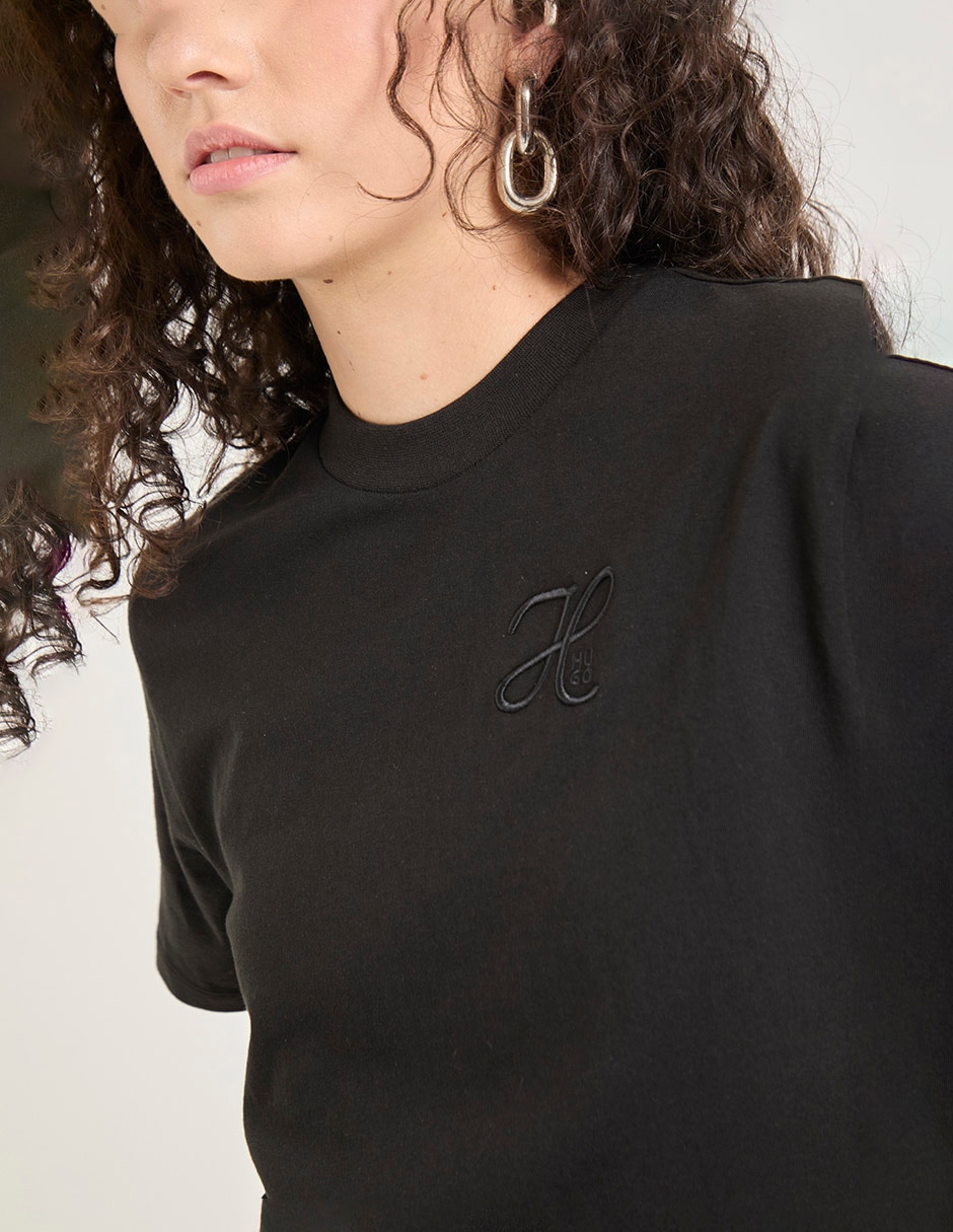 Playera manga corta cuello redondo para mujer 4