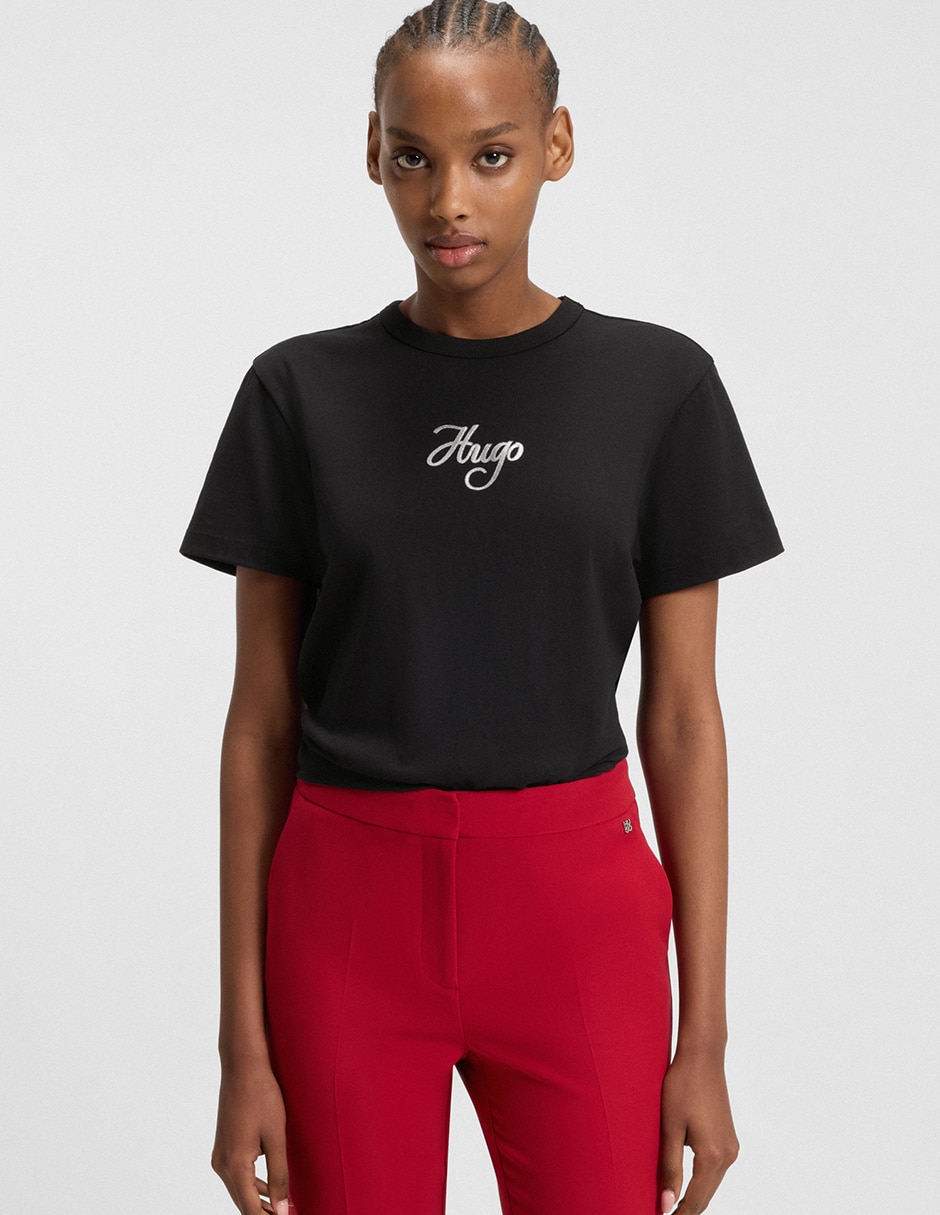 Playera manga corta W25 cuello redondo para mujer