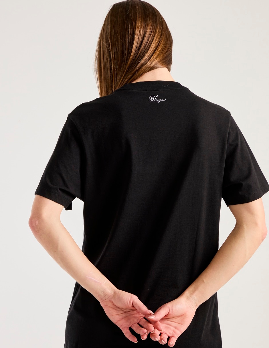 Playera manga corta cuello redondo para mujer 2